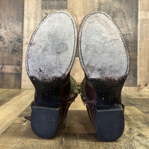 Freebird by Steven Sammi Ankle Strappy Brown Boots Booties Womens 8 - Picture 2 of 12